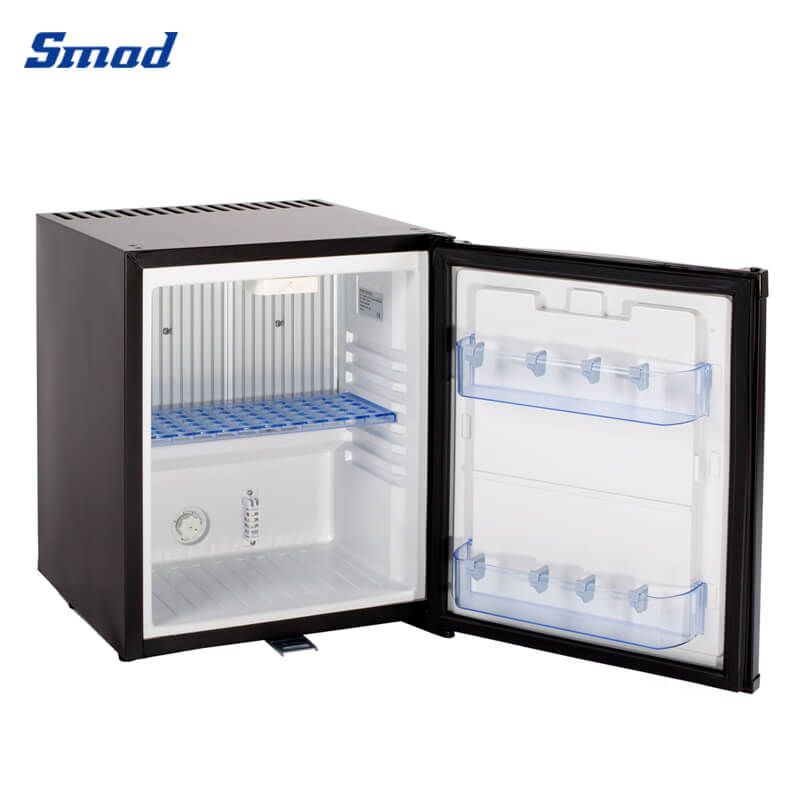 Smad 1.4 Cu.ft 12V absorption mini bar fridge LED light interior and door tray