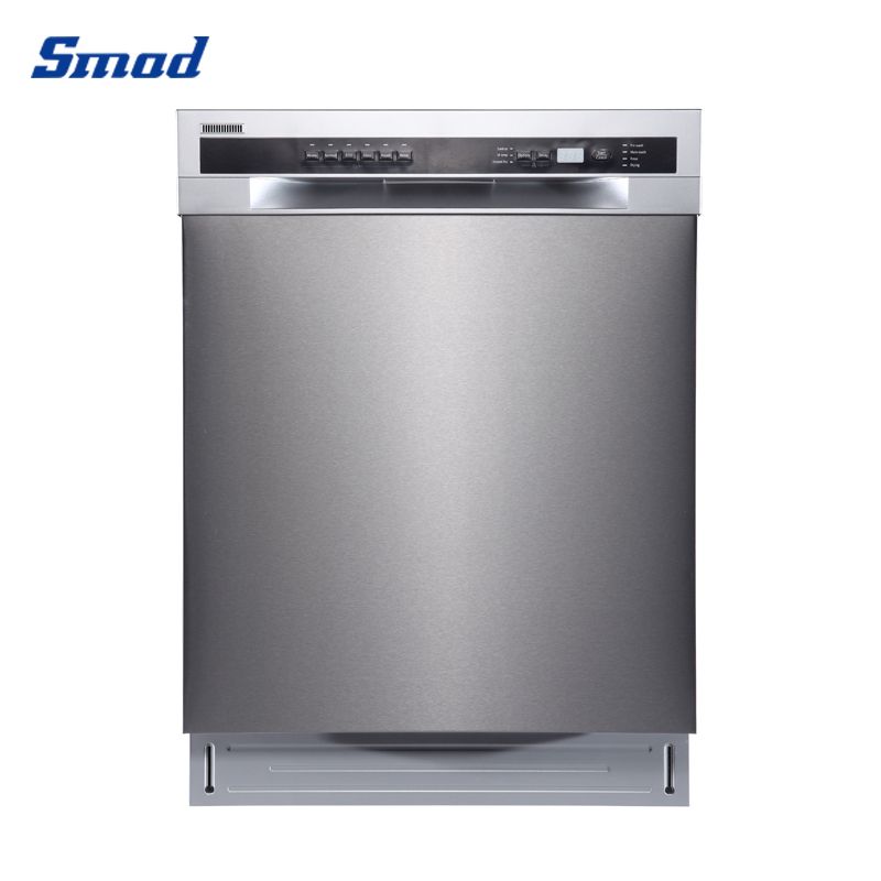 Smad 24'' professional front control built-in dishwasher with heated dry system