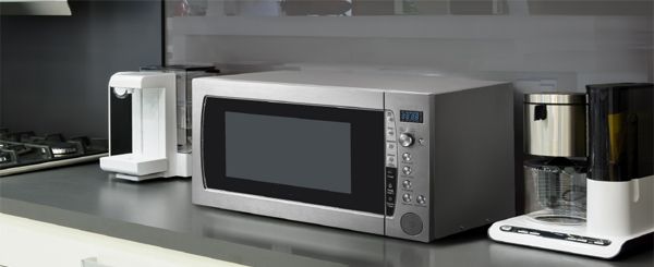 
Smad 0.6 Cu. Ft. Small White Countertop Microwave with Speed and Weight Defrost