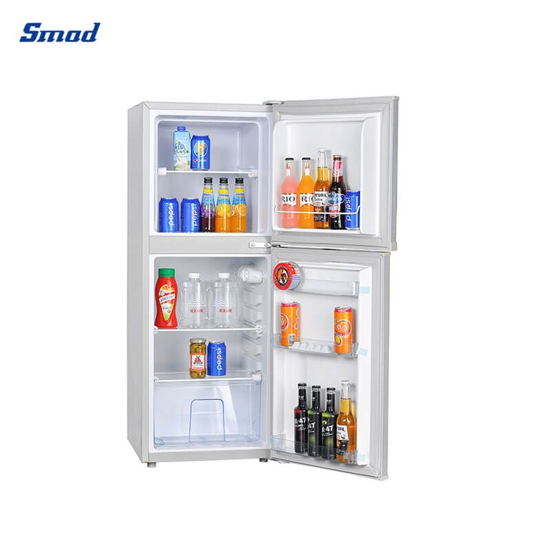 Smad 118L Portable DC 12V/24V Solar Refrigerator with big capacity vegetable crisper