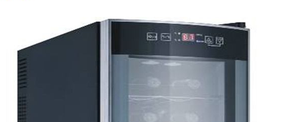 Smad Small Black Built-in Wine Fridge Cooler with Touch screen door
