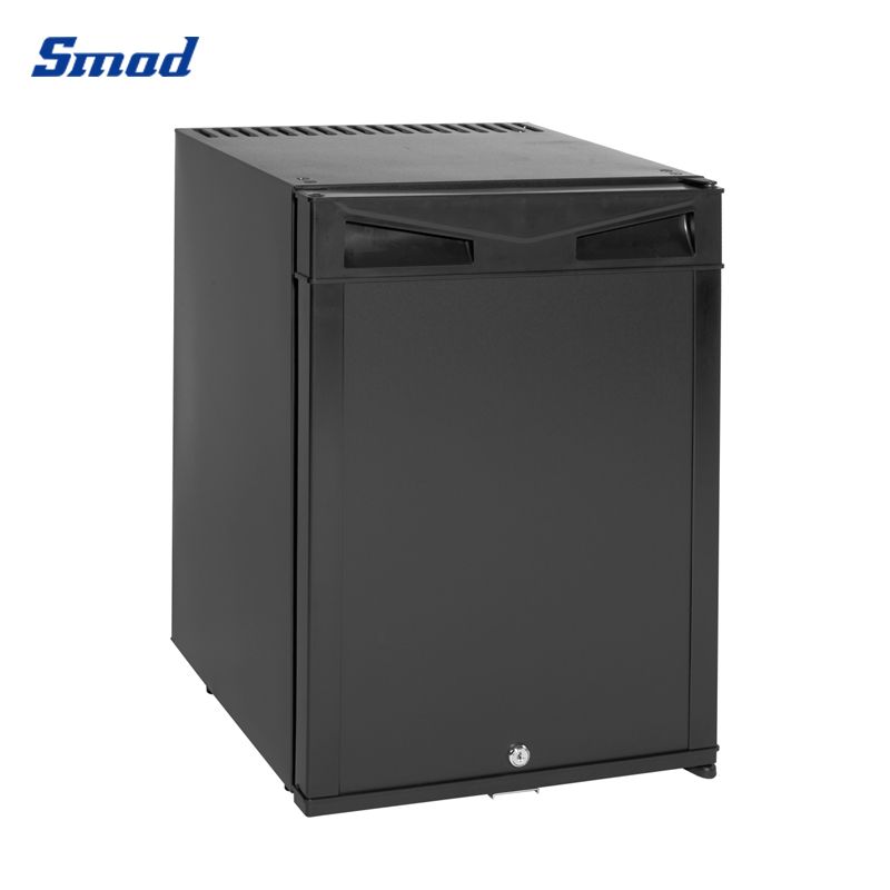 Smad 30L foaming door mini absorption fridge black color and with lock.