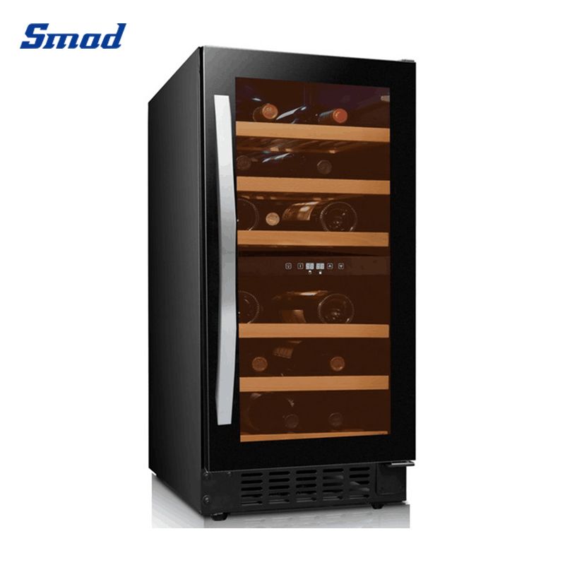 Smad 28 Bottle Dual Zone Compressor Wine Cooler with digital control