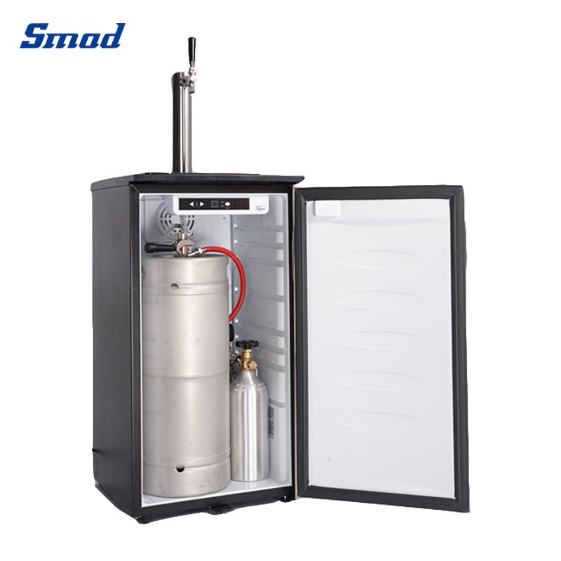 Smad 3.6 Cu. Ft. digital control draft beer dispenser with Stainless steel door