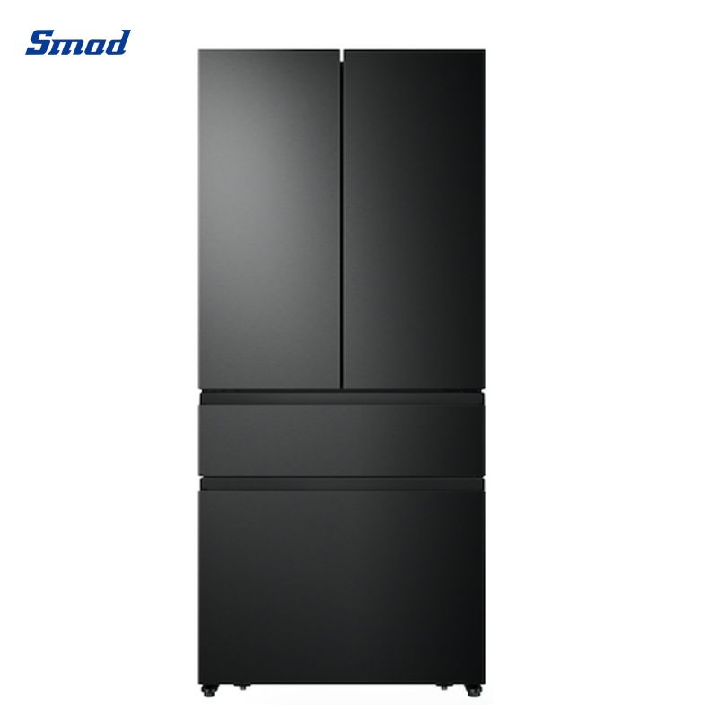 
Smad Black 4 Door French Door Fridge with Dual-Tech Cooling
