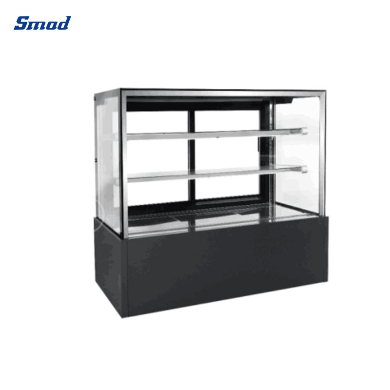 Smad 320L/405L double layer glass door cake showcase with Adjustable shelf