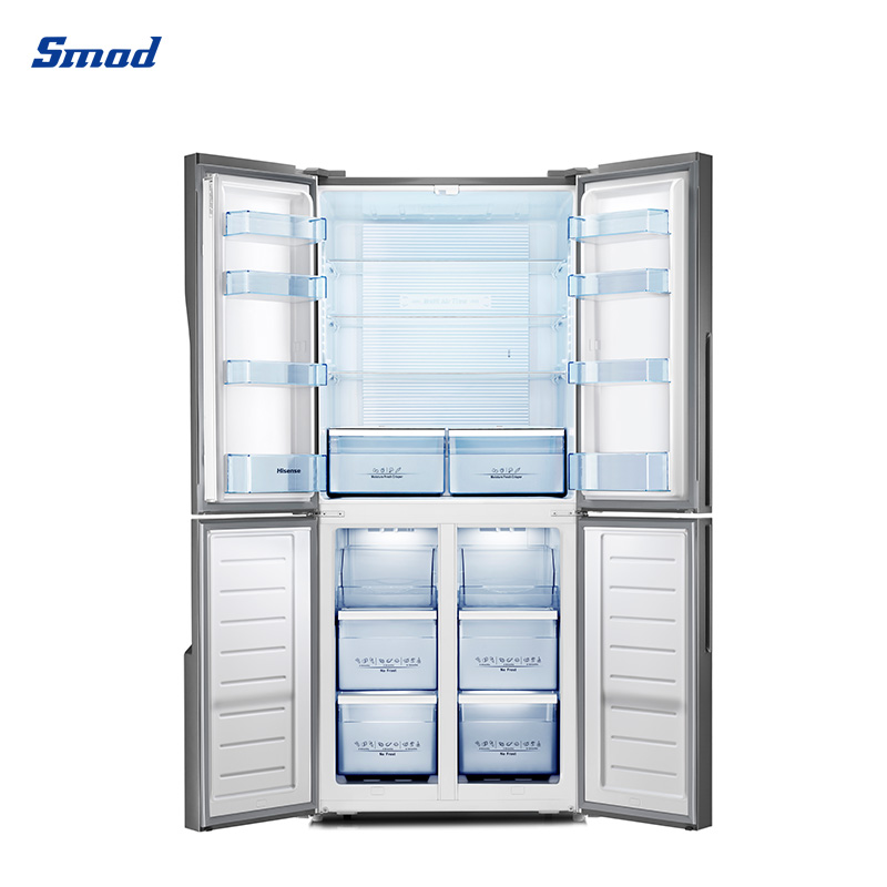 
Smad 432L 4 Door Frost Free American Style Fridge Freezer with Automatic Defrost
