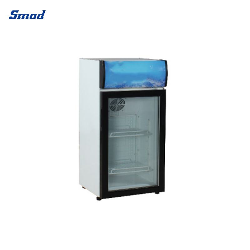 Smad 80L Single Glass Door Upright Display Cooler with Mechanical Control