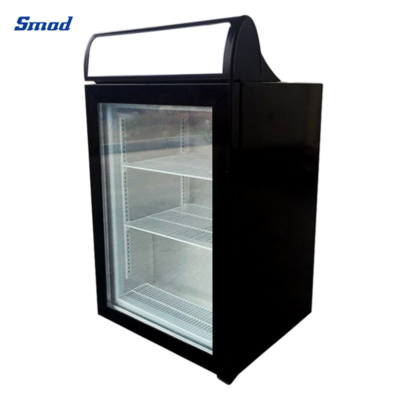 
Smad 98L Mini Countertop Glass Door Showcase Freezer with Outside condenser