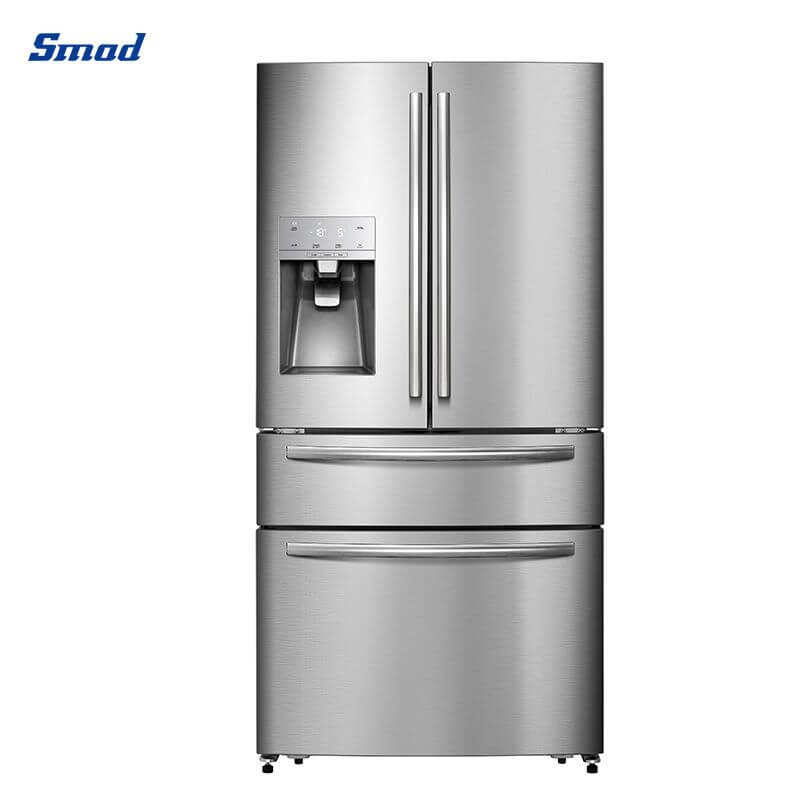 Smad 701L No Frost Stainless Steel French Door Fridge Freezer with Inverter compressor