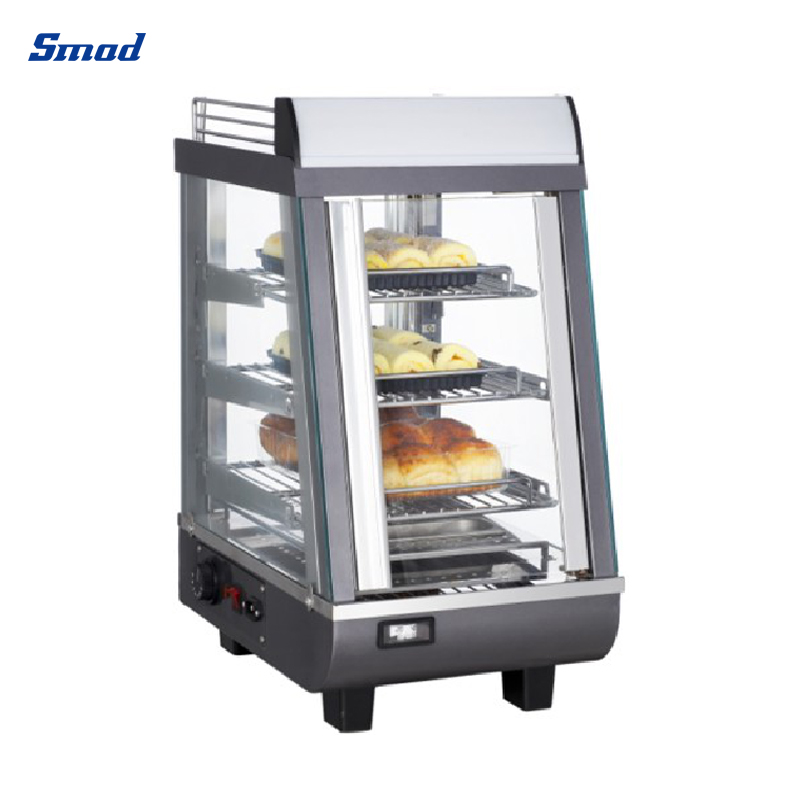 Smad 76L Countertop Hot Food Display Showcase with Adjustable temperature controller