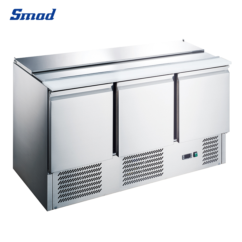 
Smad 420L Commercial Kitchen Stainless Steel Undercounter Refrigerator with Danfoss/Embraco compressor