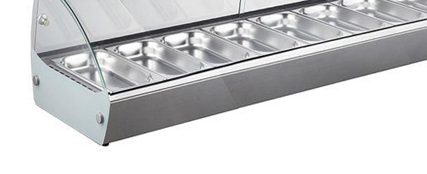 
Smad Countertop Hot Food Display Warmer with customizable trays