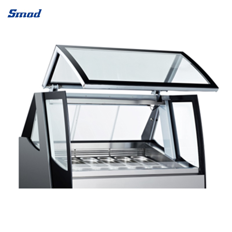 
Smad 480L Freestanding Gelato/Ice Cream Display Freezer with GS/CE/RoHS Certification 
