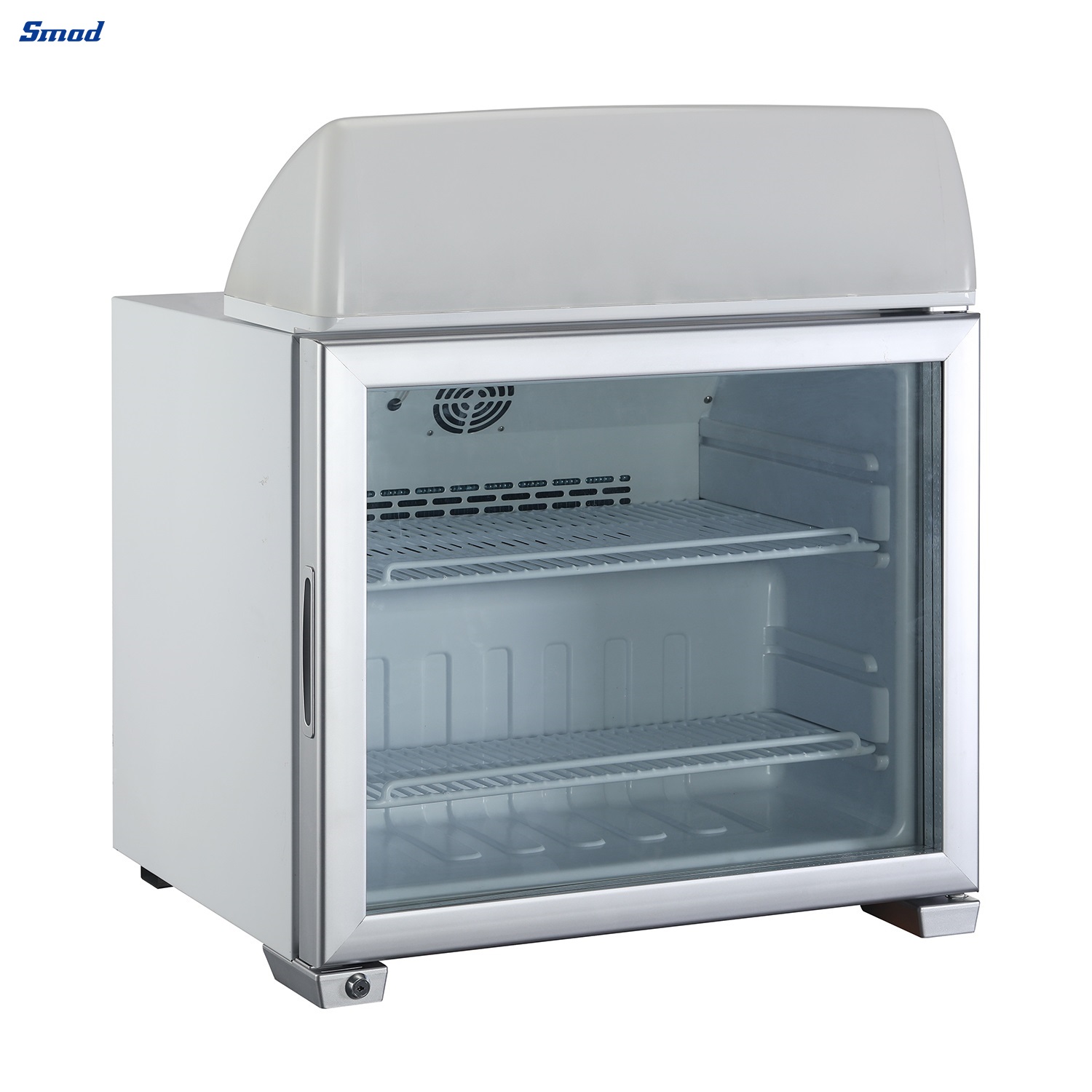 
Smad 49L Single Glass Door Countertop Ice Cream Display Freezer with Three-layer Glass Door