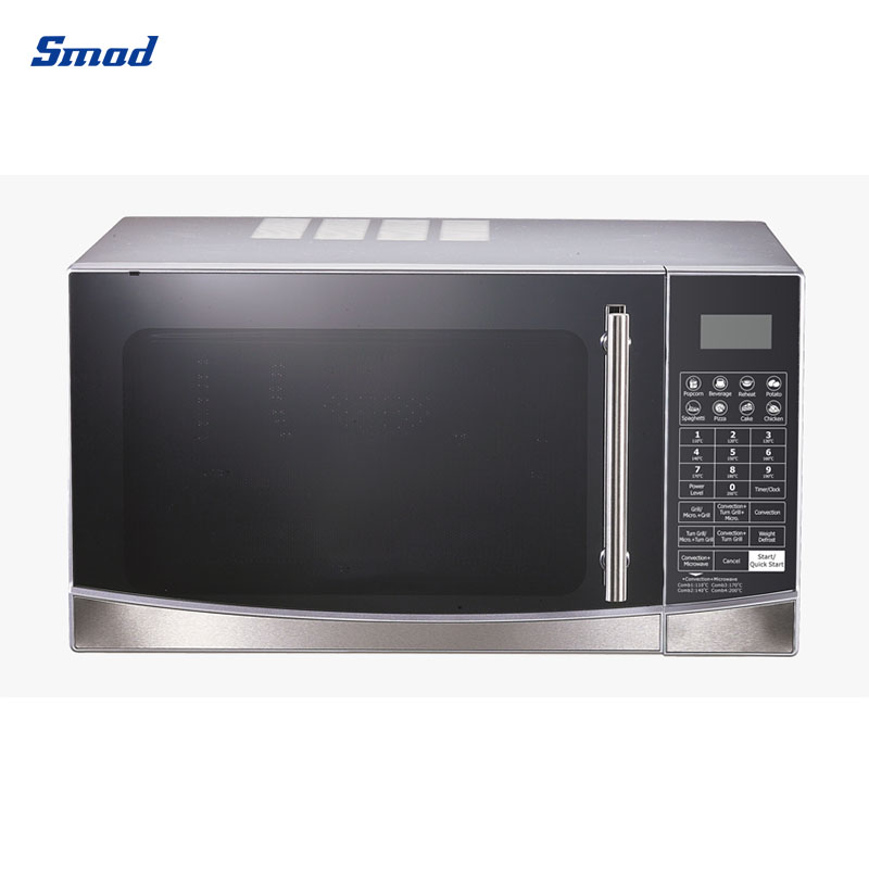 Smad 1.1 Cu. Ft. Stainless Steel Digital Countertop Microwave Oven with Cooking End Signal