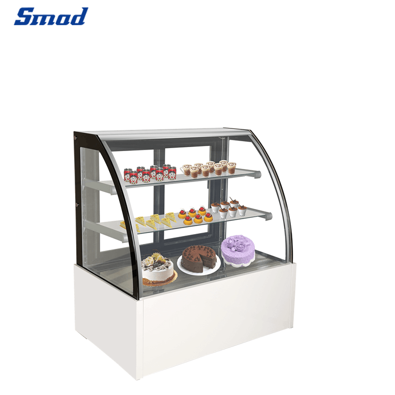 Smad 325L Front Curved Glass Refrigerated Bakery Showcase with Ventilated Cooling System