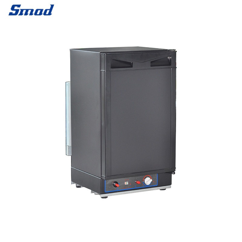 Smad 40L Black Freestanding Gas/Propane Fridge with Temperature Thermostat Control