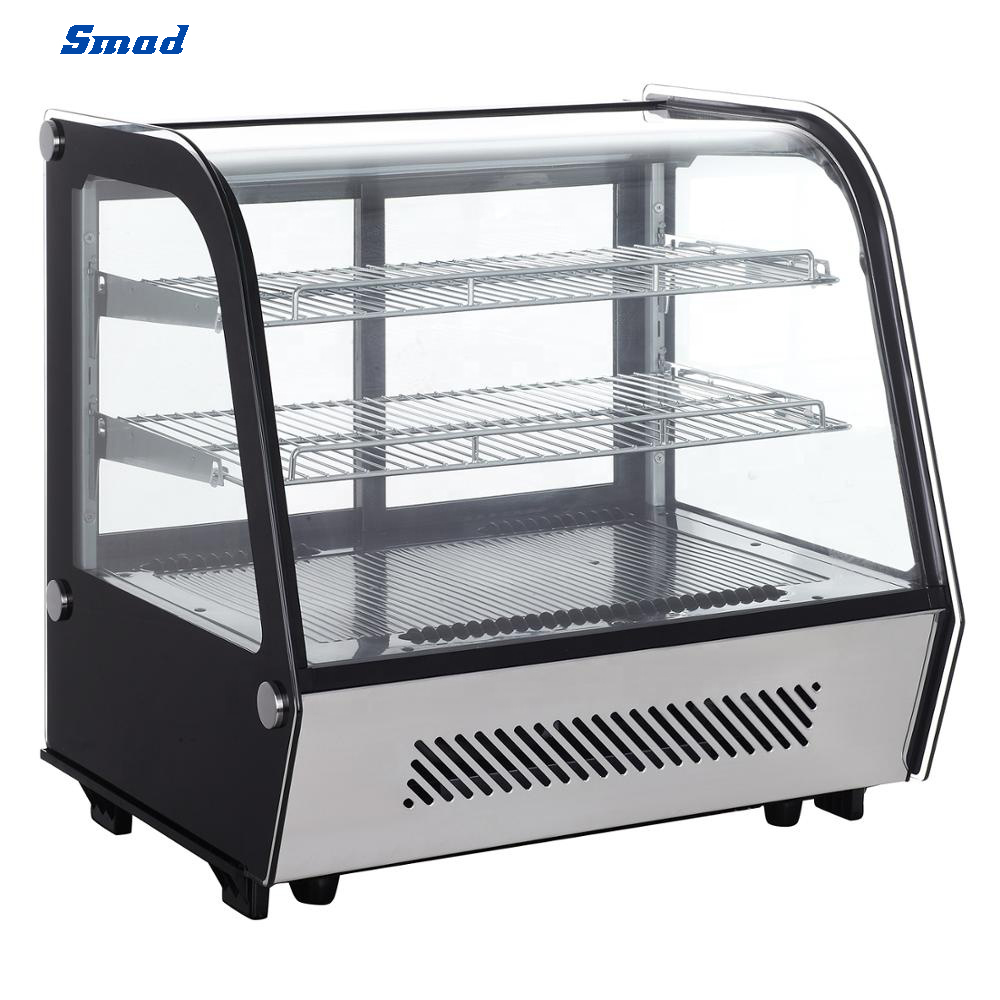 
Smad 120L Front Curved Glass Countertop Refrigerated Cake Showcase with Digital Temperature control
