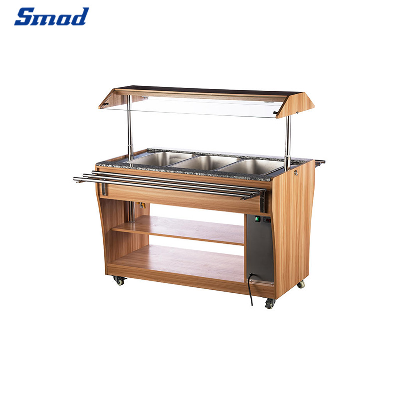 
Smad 1210L/1490L/2150L Commercial Display Warmer with Integrated lighting