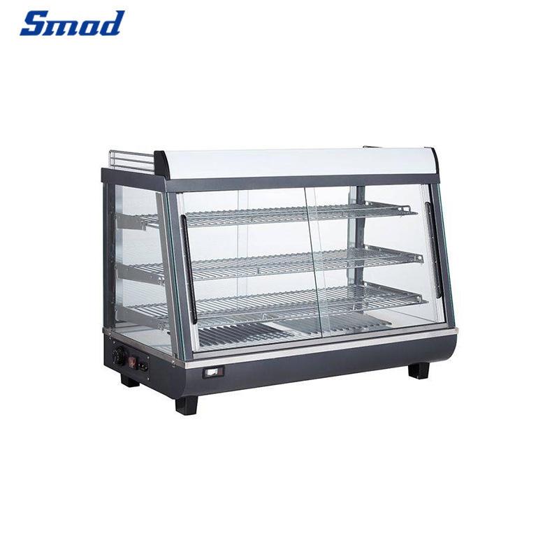 
Smad 136L/186L Countertop Hot Food Display Warmer with Stainless steel exterior
