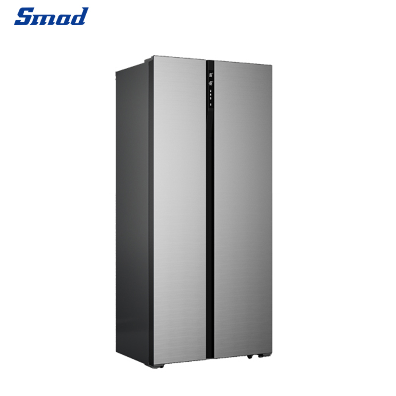 Smad 436L/496L Digital Display No Frost Side by Side Refrigerator with Embedded Slim Design