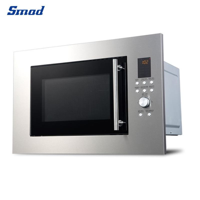 
Smad 0.9 Cu. Ft. Black Stainless Steel Built-in Microwave Oven with Express Cooking