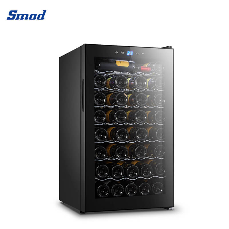 Smad 45 bottle dual zone touch control wine cooler with touch control