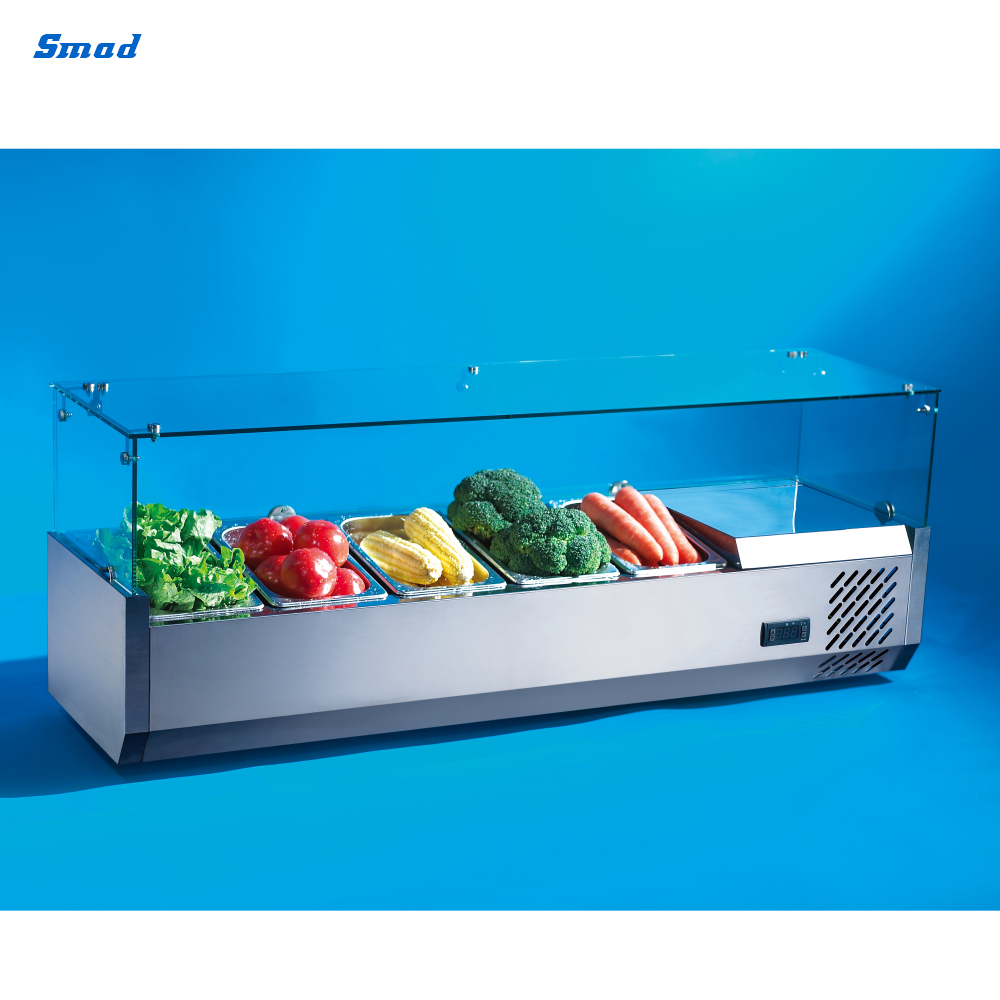 
Smad Refrigerated Countertop Salad Display Case with Automatic Defrost