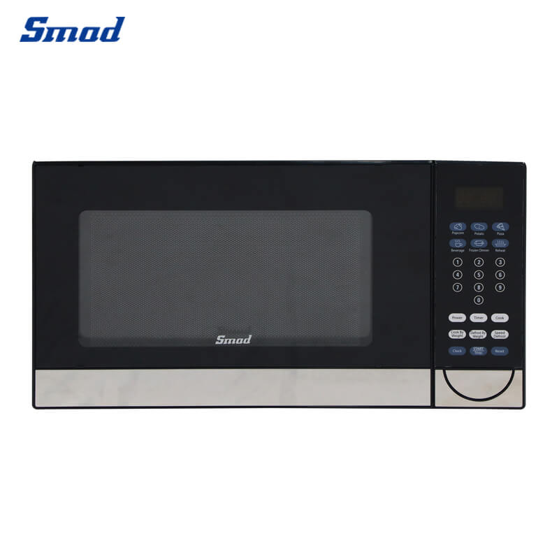 Smad 1.1 cuft 1000w stainless steel digital tabletop kitchen microwave oven