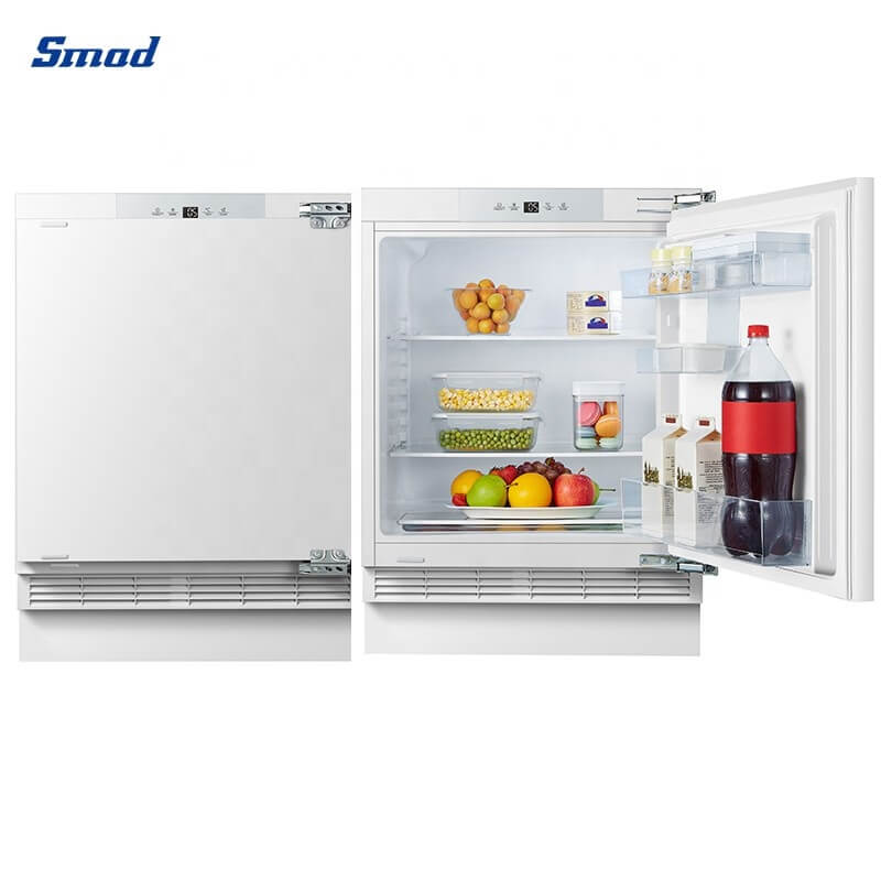 Smad 137L Frost Free Integrated Larder Fridge Freezer with internal LED lighting