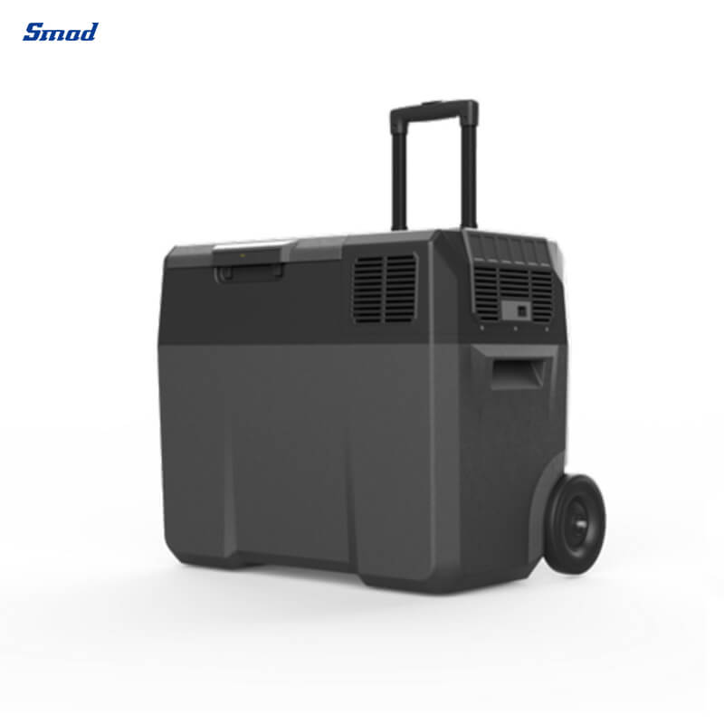 
Smad 2022 New Design 50L 12/24V Compressor Cooler Box with 3-Stage Car Battery Protection