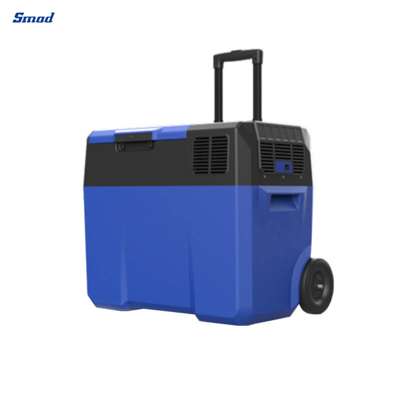 
Smad 2022 New Design 50L 12/24V Compressor Cooler Box of blue color