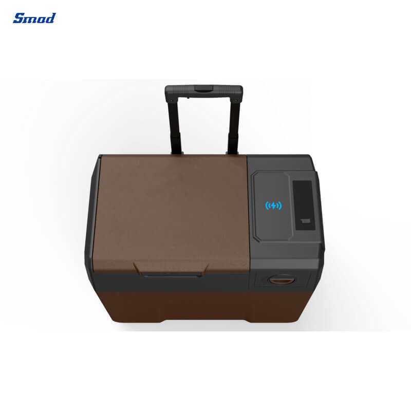 
Smad 2022 New Design 50L 12/24V Compressor Cooler Box with Wireless Charging for Smartphone