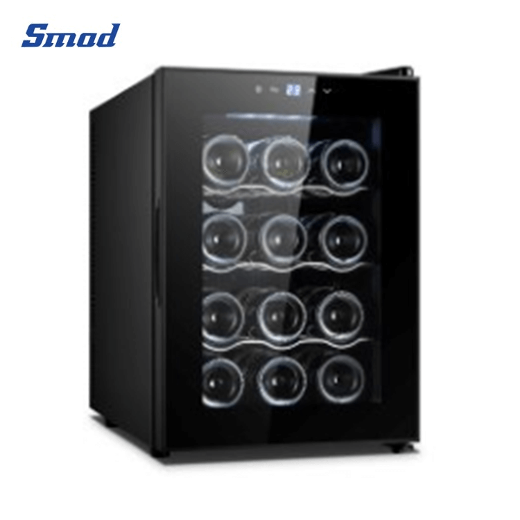 Smad 12 bottles thermoelectric wine cooler with touch screen control