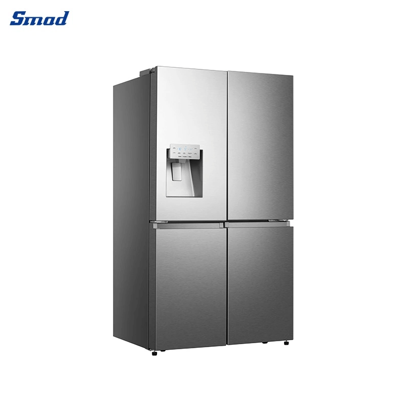 
Smad 20 Cu. Ft. Black Counter Depth 4 Door Refrigerator with Triple Zone