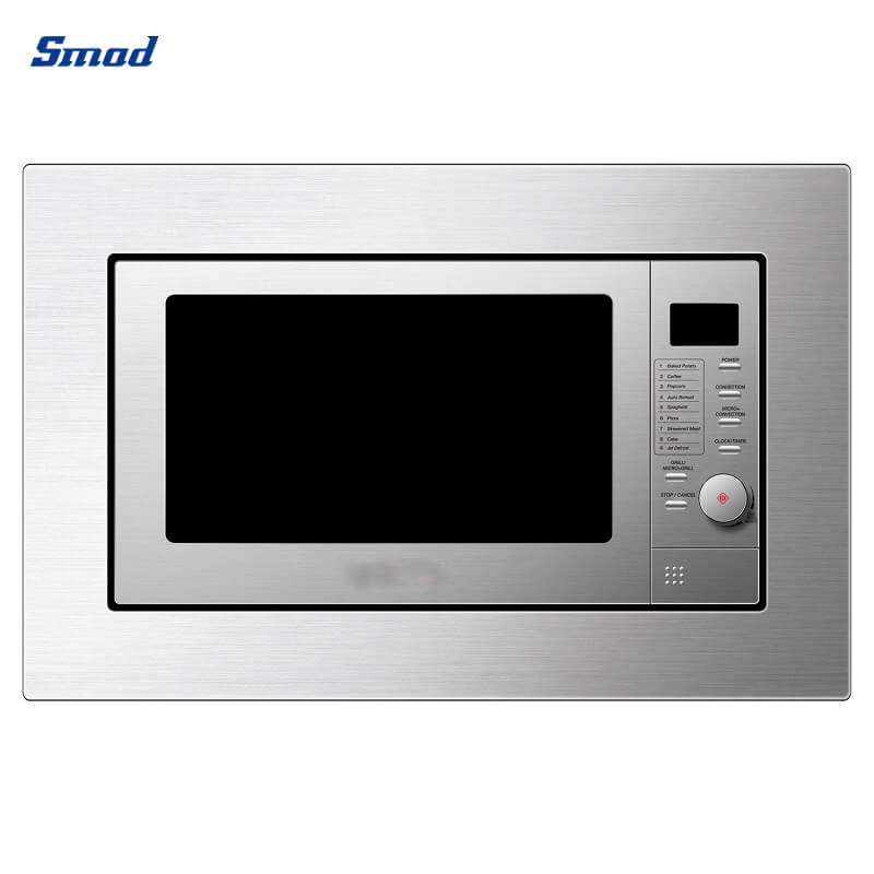 Smad 23L 900W Stainless Steel Built In Microwave Oven with Handle