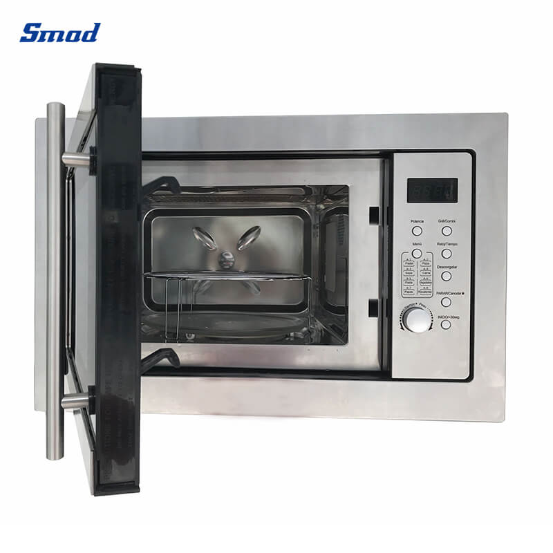 
Smad 1.0 Cu. Ft. Black Stainless Steel Built In Microwave Oven with cooking end signal