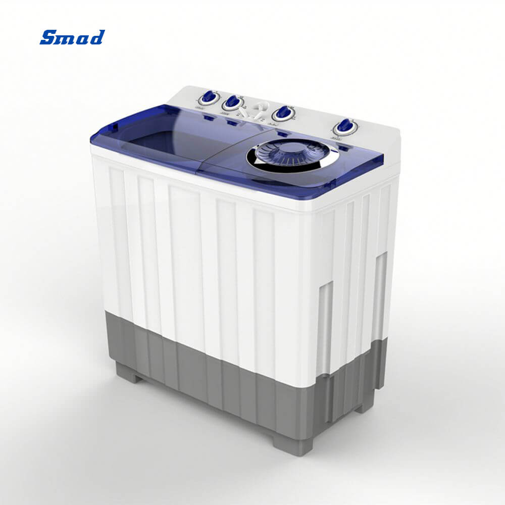 
Smad 7Kg Twin Tub Washing Machine with Mechanical Wash Timer controller