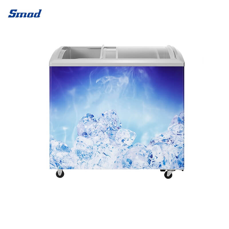 Smad Gelato Display Freezer with Low-E toughened glass lid