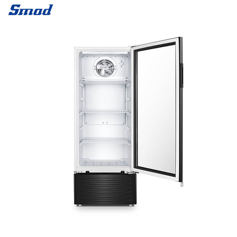 Smad Glass Door Drinks Fridge with Interior Fan