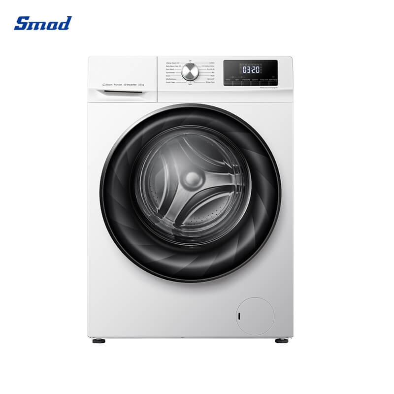 Smad 6~8Kg Small Front Load Steam Washer with 15 Washing Programs