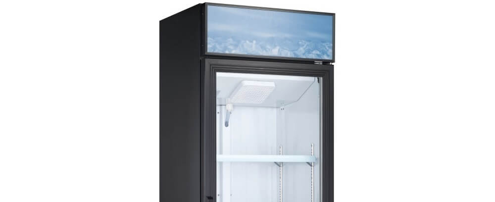 Smad 368L/648L Single Glass Door Upright Display Freezer with Self-closing glass door & LED lighting