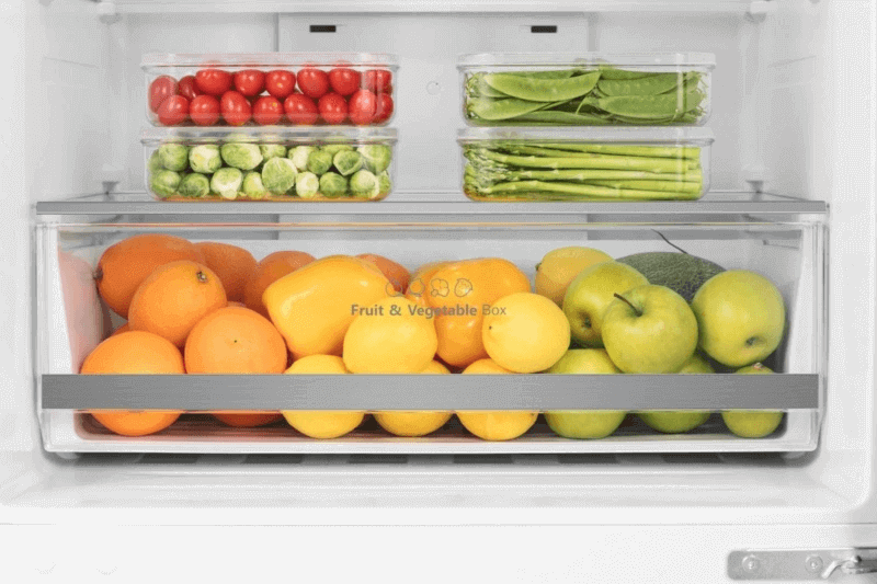 
Smad 14.8 Cu. Ft. White Refrigerator Bottom Freezer with Organized drawers