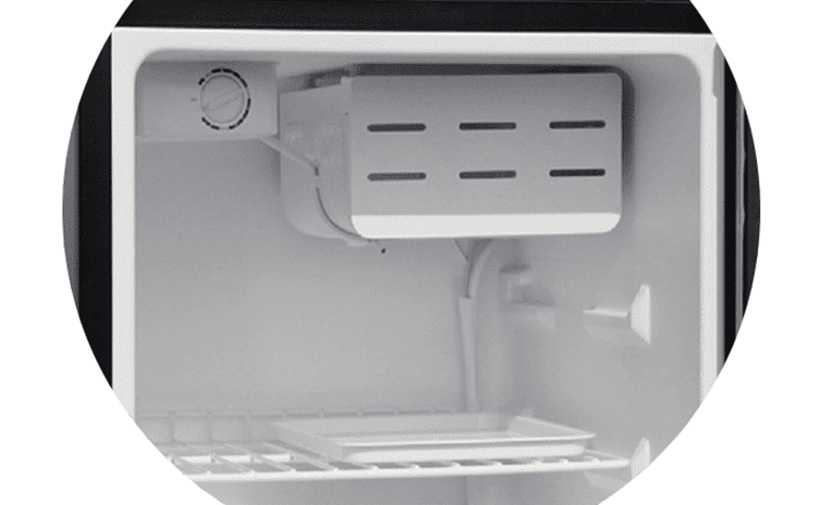 
Smad 2.4 Cu. Ft. White / Black Mini Fridge with Separate Freezer Compartment