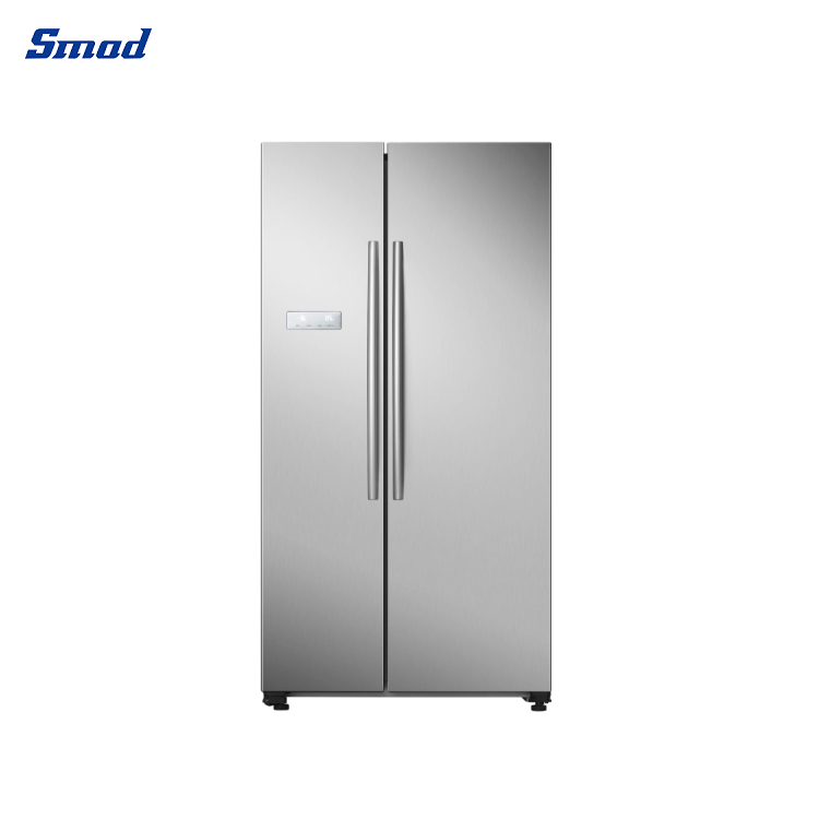 Smad Side by Side Frost Free Fridge Freezer with External Metal Handle