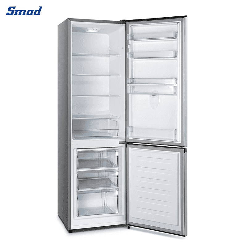 
Smad Stainless Steel Bottom Mount Fridge with Large Vegetable Drawer