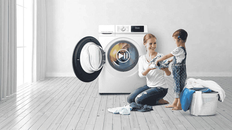 
Smad 9Kg Front Loader Washing Machine with Pause & Add Function