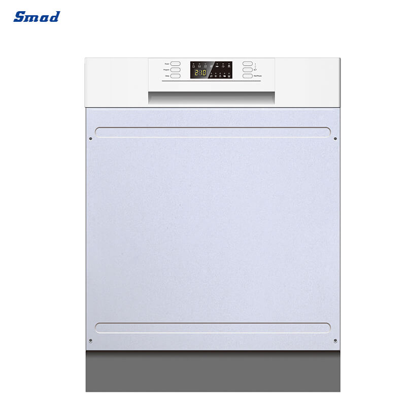 
Smad Automatic Semi Integrated Dishwasher with Adjustable Height Upper Basket