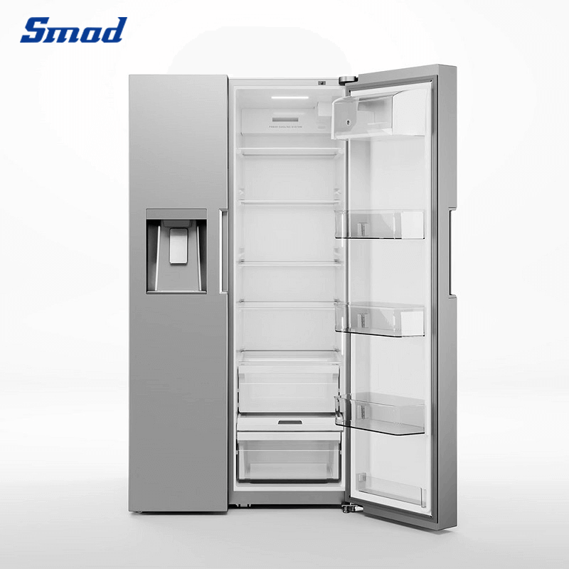 
Smad Side by Side Fridge Freezer with Dual Humidity-controlled crisper